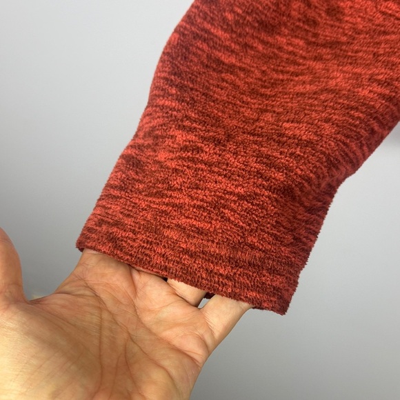 Eddie Bauer Men's Heathered Brick Red/Rust Full-Zip XL Jacket Gray Chest Panel - Picture 6 of 10